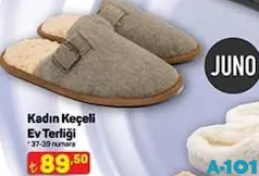 JUNO KADIN KEÇELİ EV TERLİĞİ fiyat ve kampanya bilgisi